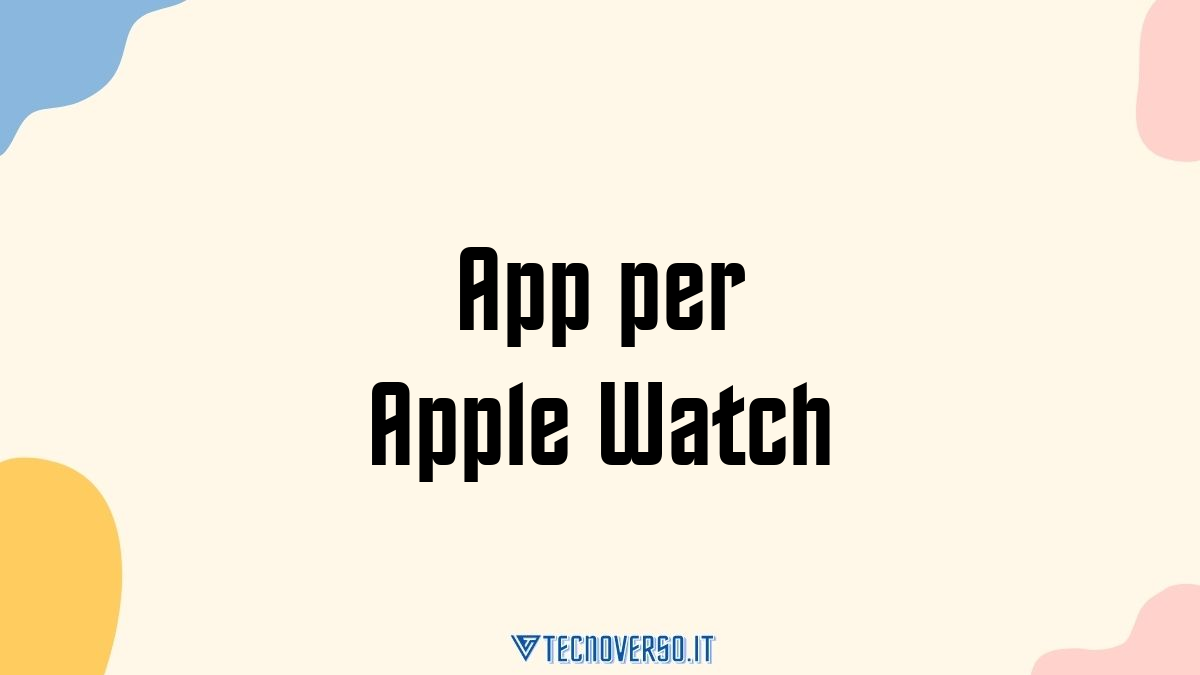 App per Apple Watch