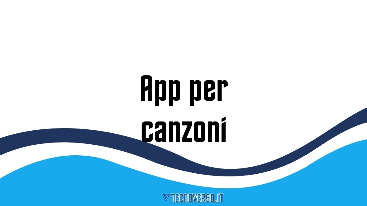 App per canzoni