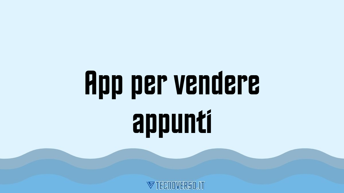 App per vendere appunti
