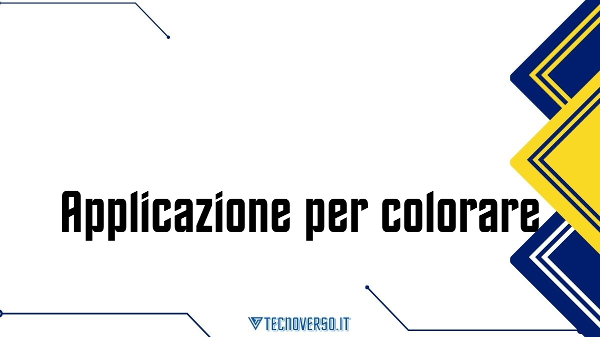 Applicazione per colorare