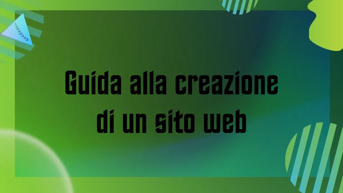 Guida alla creazione di un sito web 1