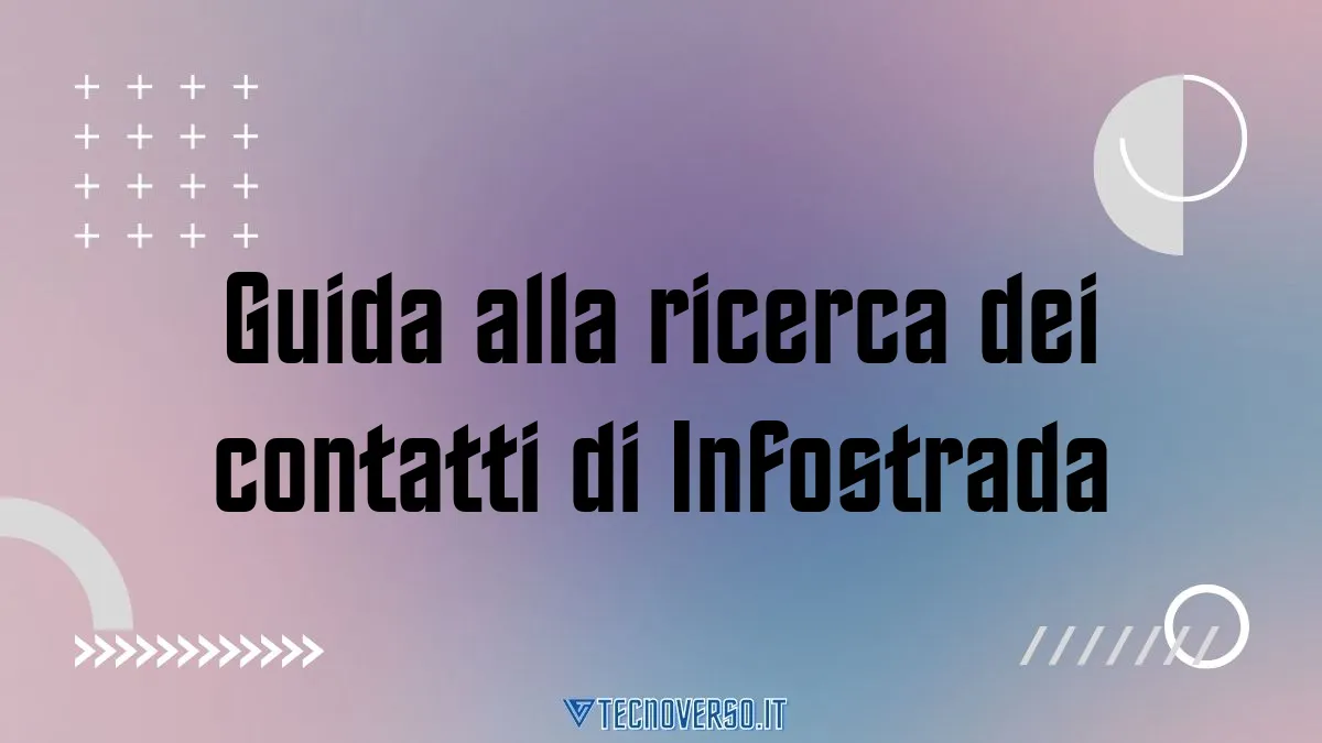 Guida alla ricerca dei contatti di Infostrada
