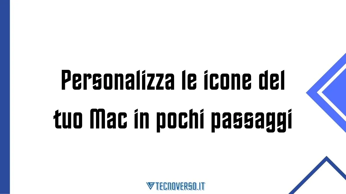 Personalizza le icone del tuo Mac in pochi passaggi