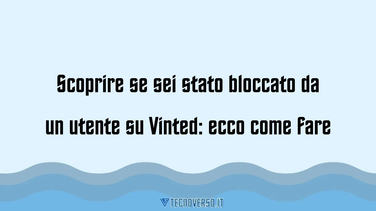 Scoprire se sei stato bloccato da un utente su Vinted ecco come fare
